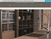 Tablet Screenshot of pacificstoneandtiles.com